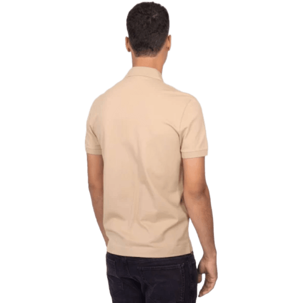 The Lacoste Men's Classic Slim-Fit Polo Shirt in beige